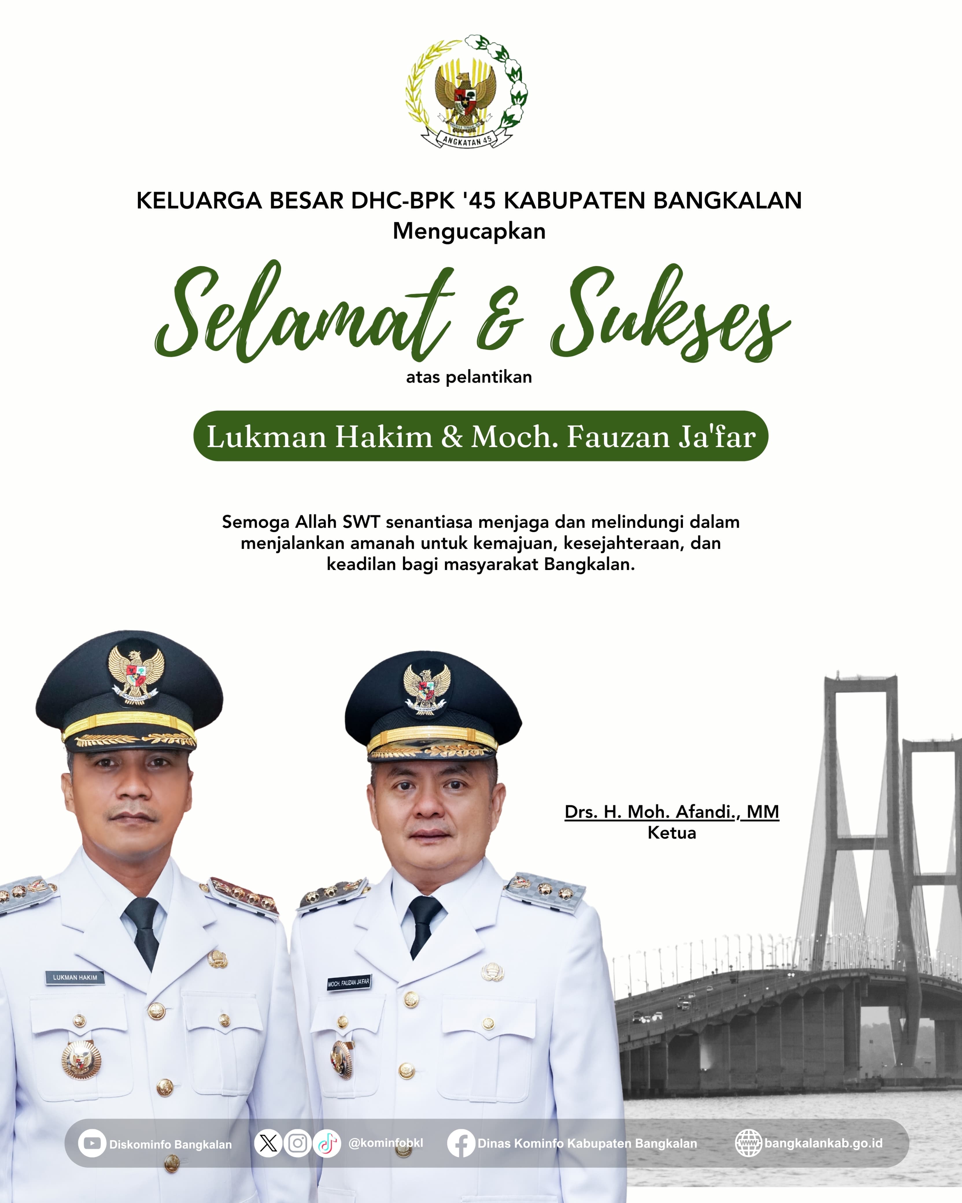 Ucapan Selamat dan Sukses